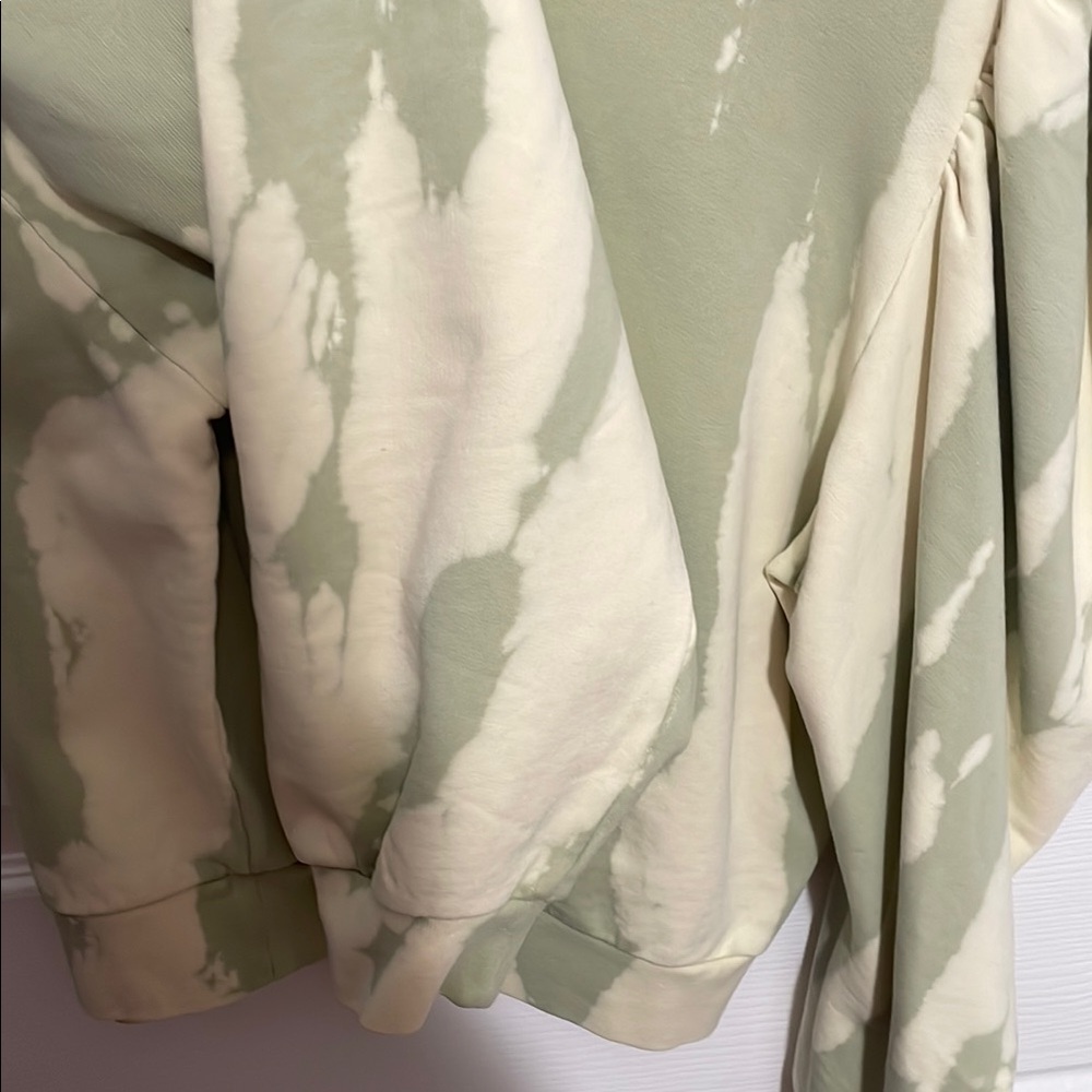 All Saints Green and Cream Tie-Dye Sweatshirt - Picture 5 of 5